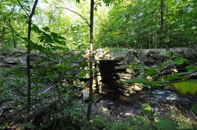 Thompson’s Bridge, located in the Allen’s Mills section of Industry.